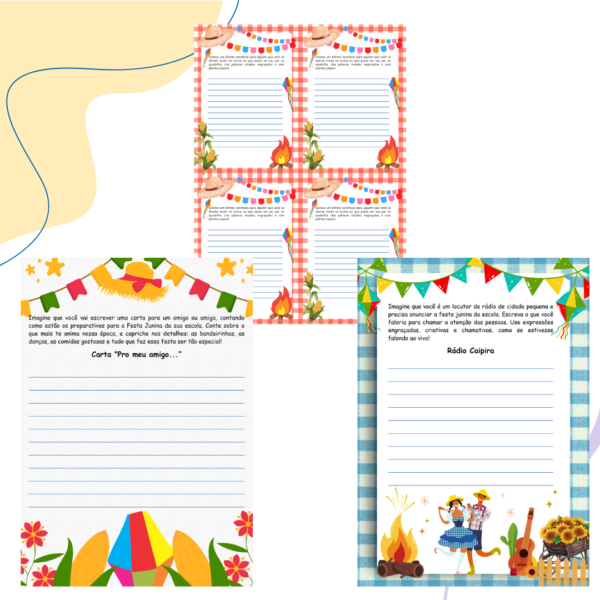 PRODUÇÃO DE TEXTO - FESTA JUNINA