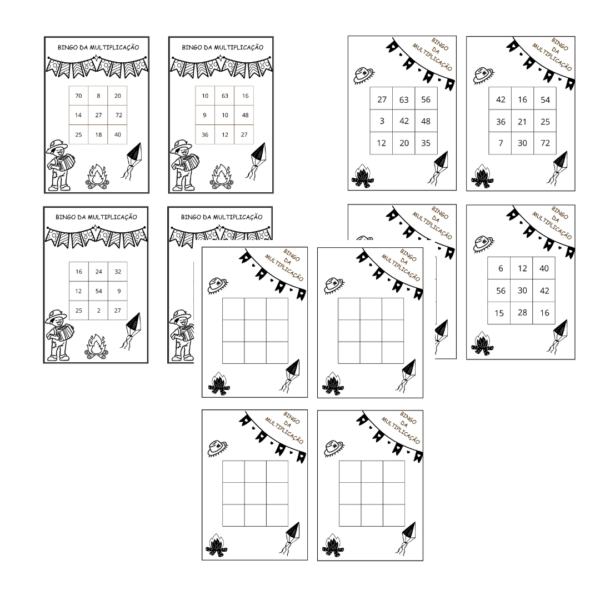 BINGO DA MULTIPLICAÇÃO - Imagem 2