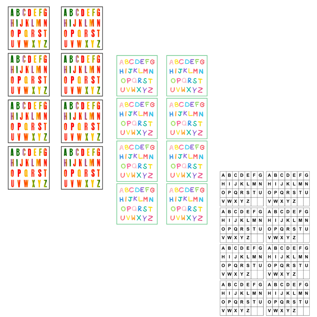 ALFABETO PARA APOIO E MESA - Imagem 2
