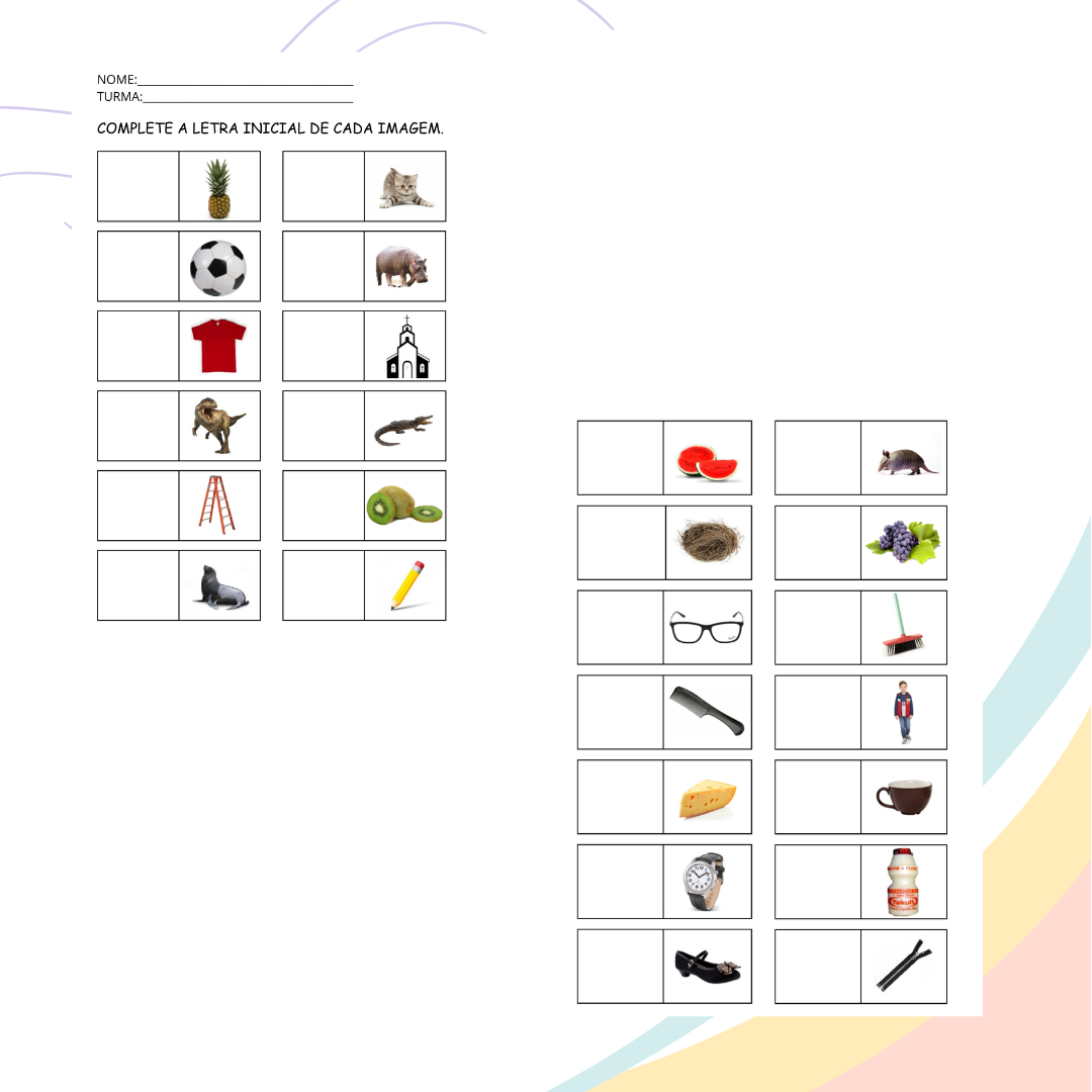 LETRA INICIAL DA PALAVRA