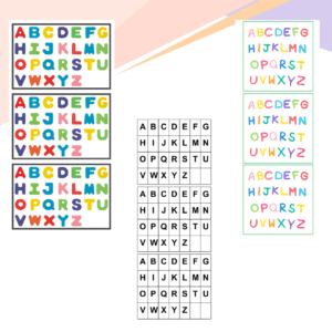 ALFABETO PARA APOIO E MESA