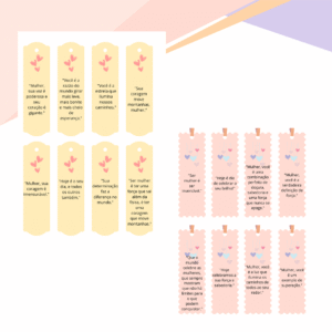 DIA INTERNACIONAL DA MULHER - MARCADOR DE PÁGINA