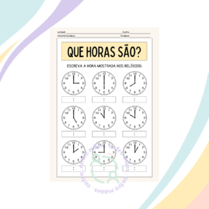 QUE HORAS SÃO?