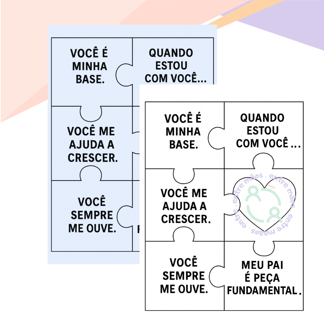 QUEBRA-CABEÇA "PEÇA DO MEU CORAÇÃO"