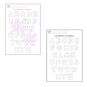 ALFABETO PARA COLORIR