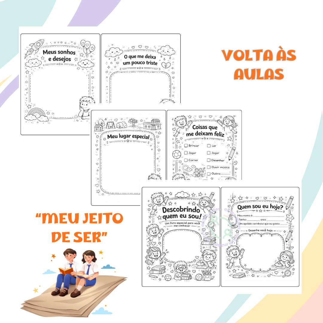 "MEU JEITO DE SER" - LIVRO PARA VOLTA ÀS AULAS