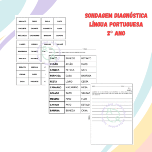 SONDAGEM DIAGNÓSTICA - LÍNGUA PORTUGUESA 2ºANO