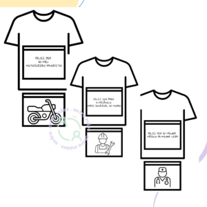 CAMISETAS PROFISSIONAIS - DIA DOS PAIS