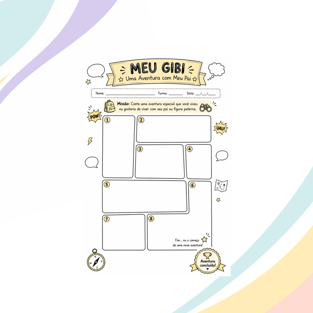 MEU GIBI – HISTÓRIAS EM QUADRINHOS – DIA DOS PAIS